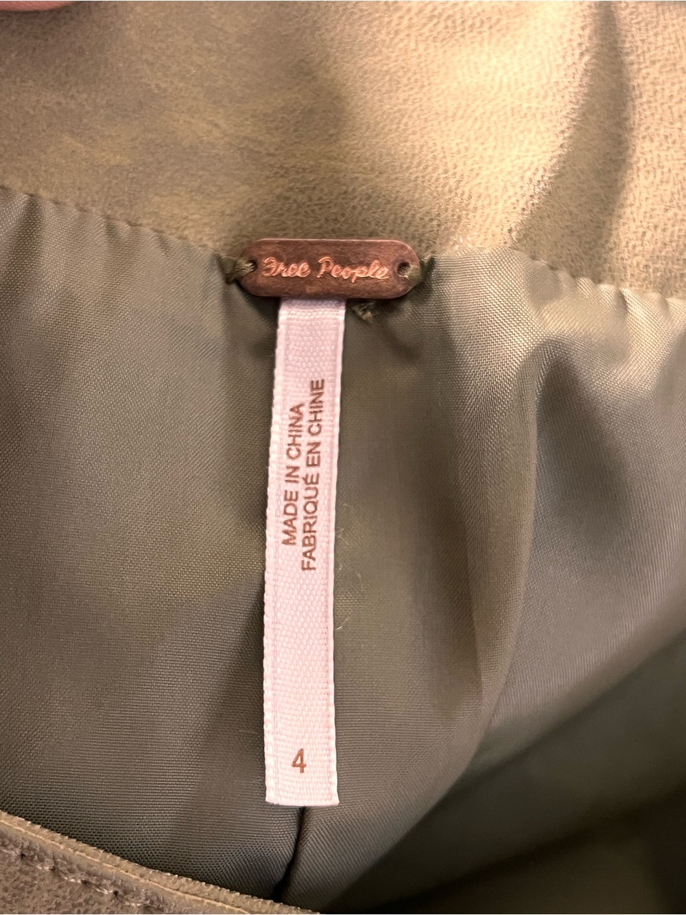 Free People Olive Mini A-Line Skirt - Picture 3 of 8